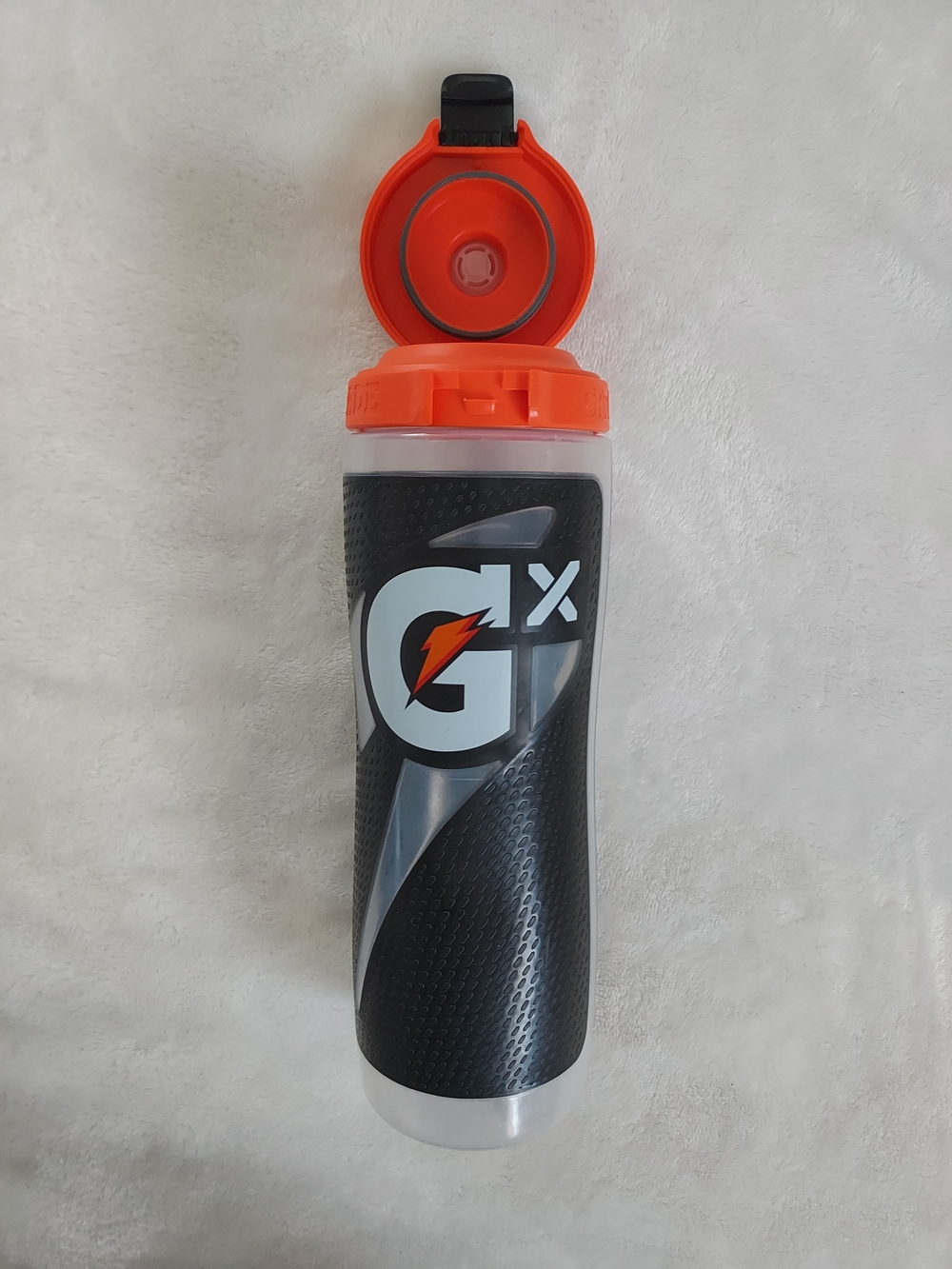 Gatorade GX Hydration Sports Bottle in Black & Orange Workout Gym Outdoor